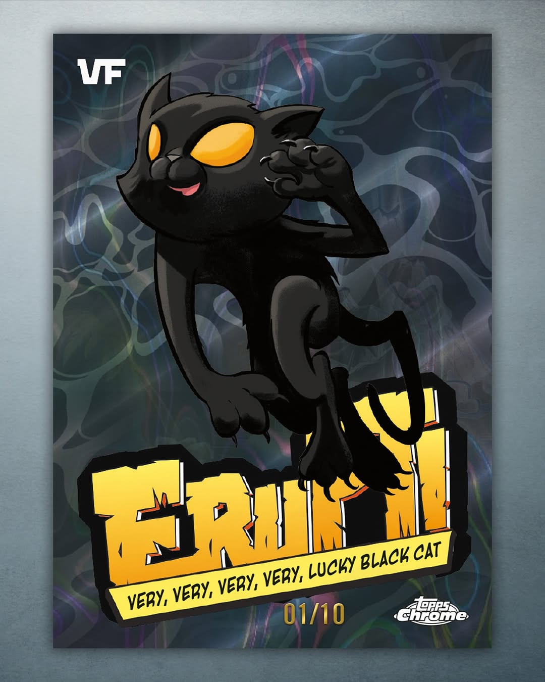 Very, Very, Very, Very, Lucky Black Cat Erupt! card